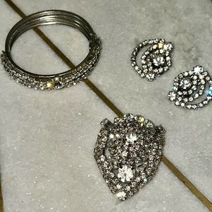 5 Piece Vintage rhinestone Set